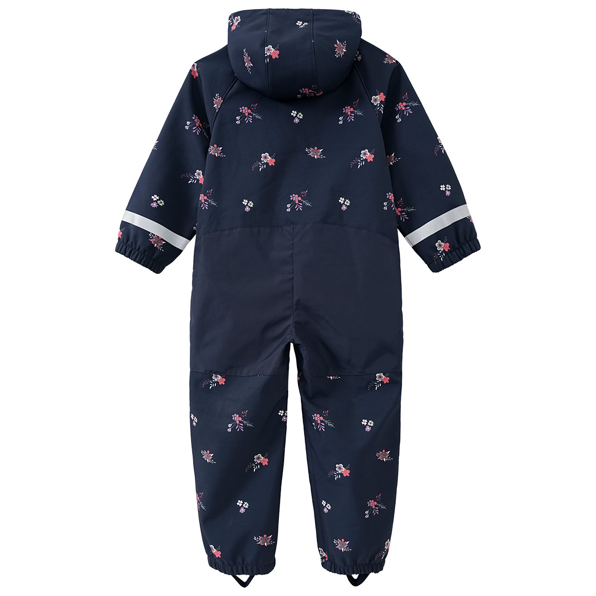 Topolino Mädchen Softshelloverall mit Blümchen-Print dunkelblau