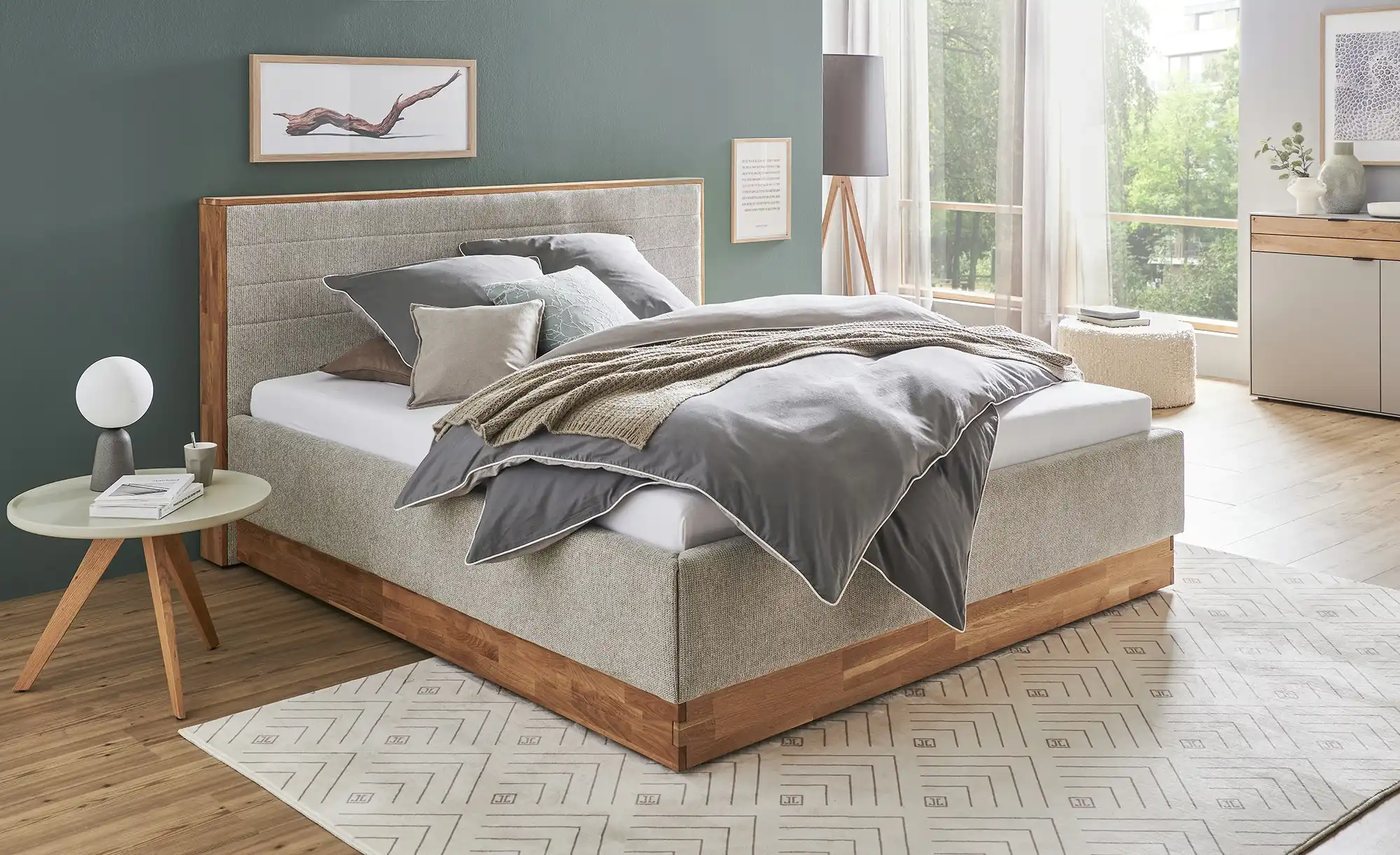 Gray & Jones Polsterbett mit Stauraum Peseta