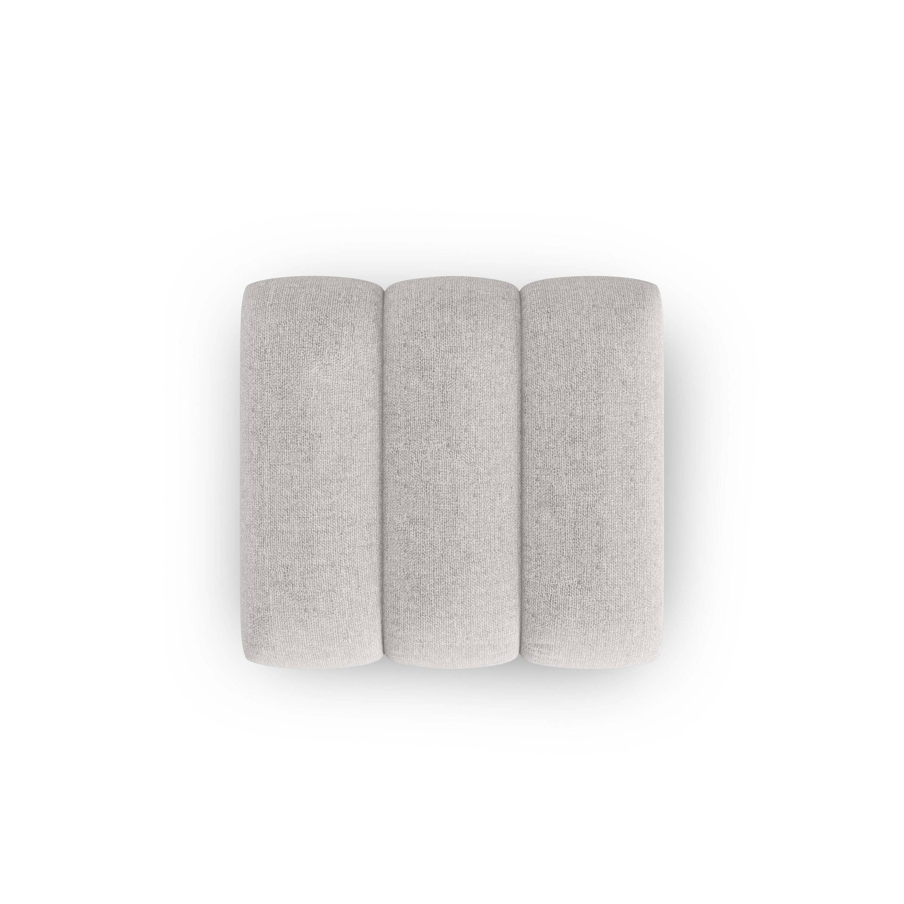 Micadoni Lupine Hocker - Chenille - Lichtgrijs
