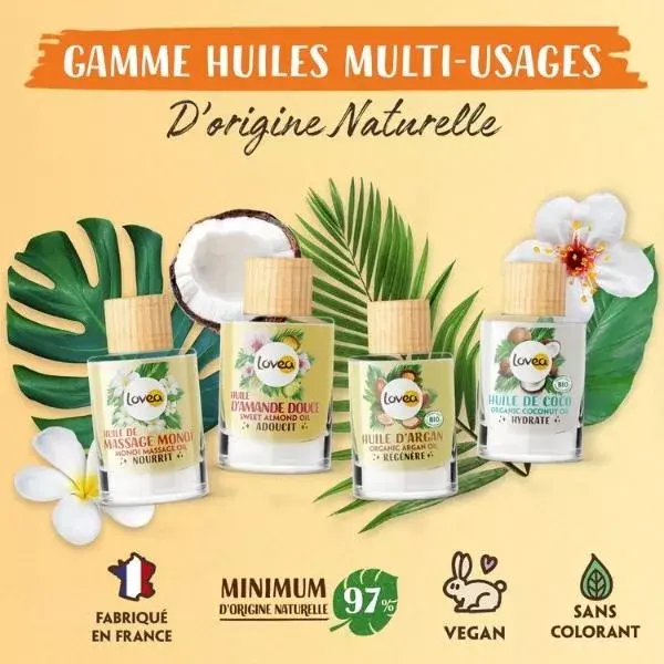 Lovea - Óleo de Massagem Multiuso - Monoi - Todos os Tipos de Pele 50ml