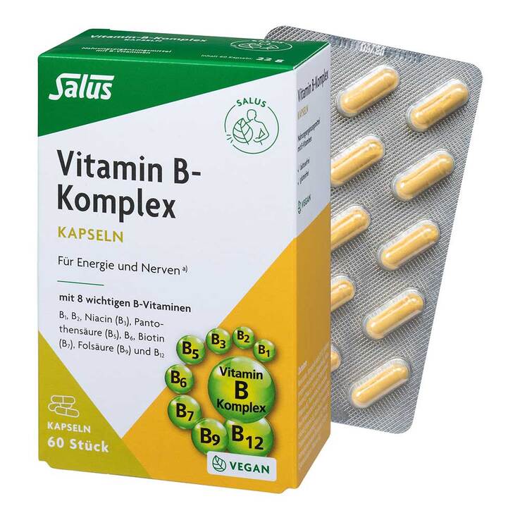 Vitamin B Komplex vegetabile Kapseln Salus, 60 St