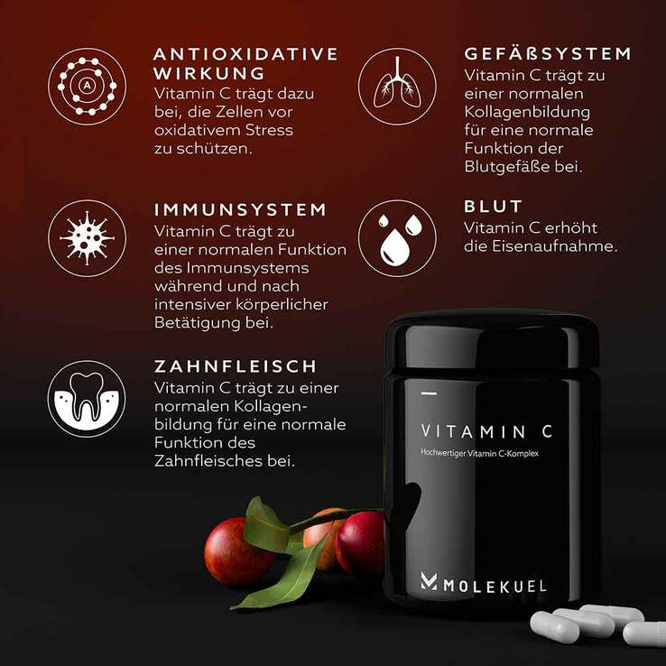 Molekuel Premium Vitamin C-Komplex, 120 St