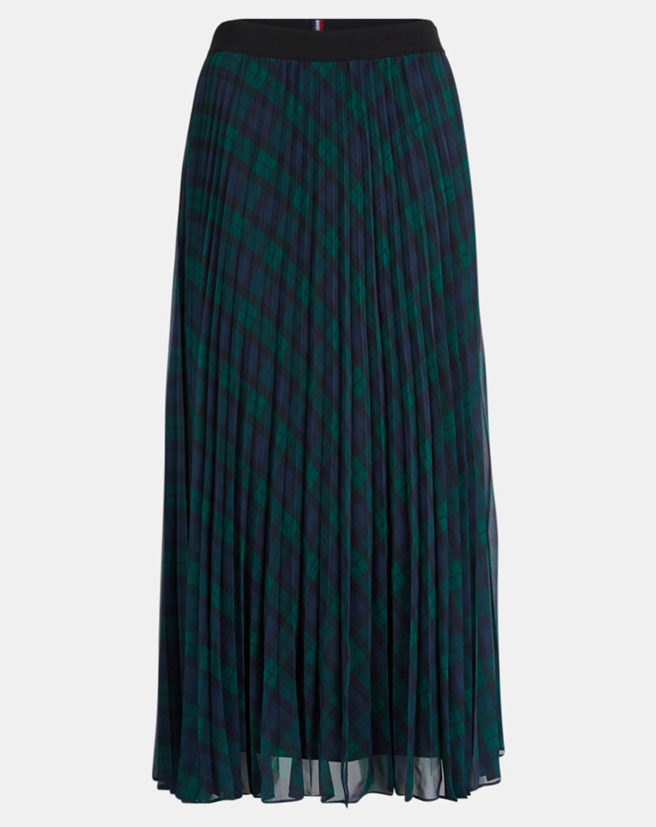 Tommy Hilfiger Jupe midi Icon Tartan Pleated bleu/vert