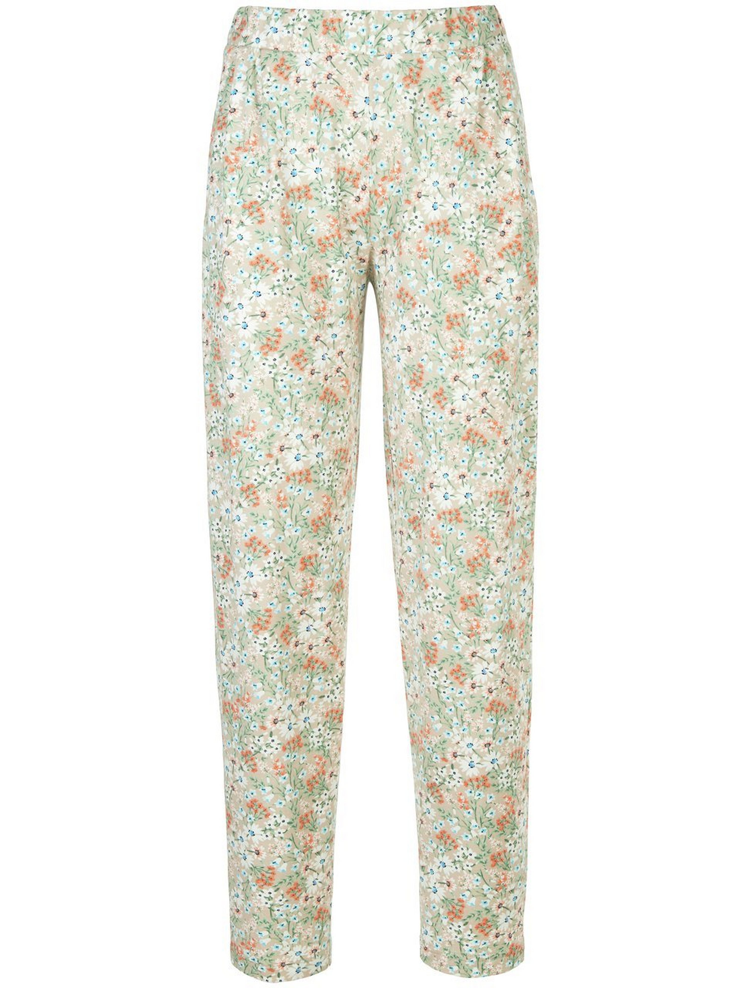 Knöchellange Bundfalten-Hose