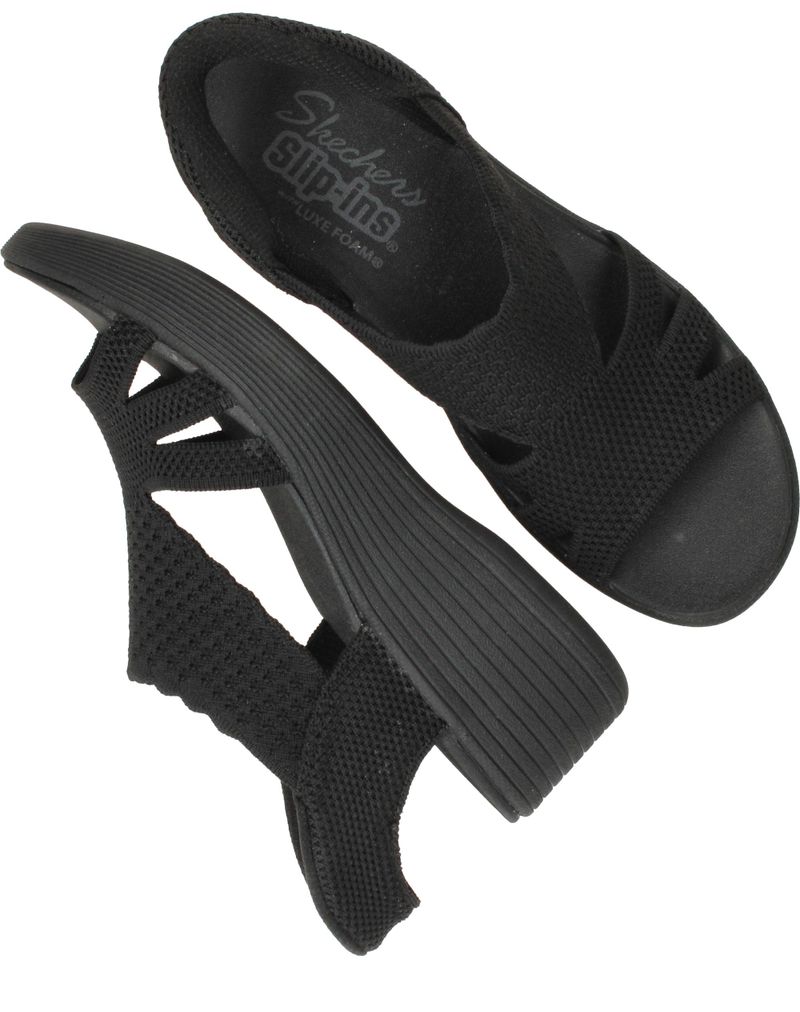 Skechers Parallel Lite - Summer Invite Slip-Ins Sandalen Zwart Dames