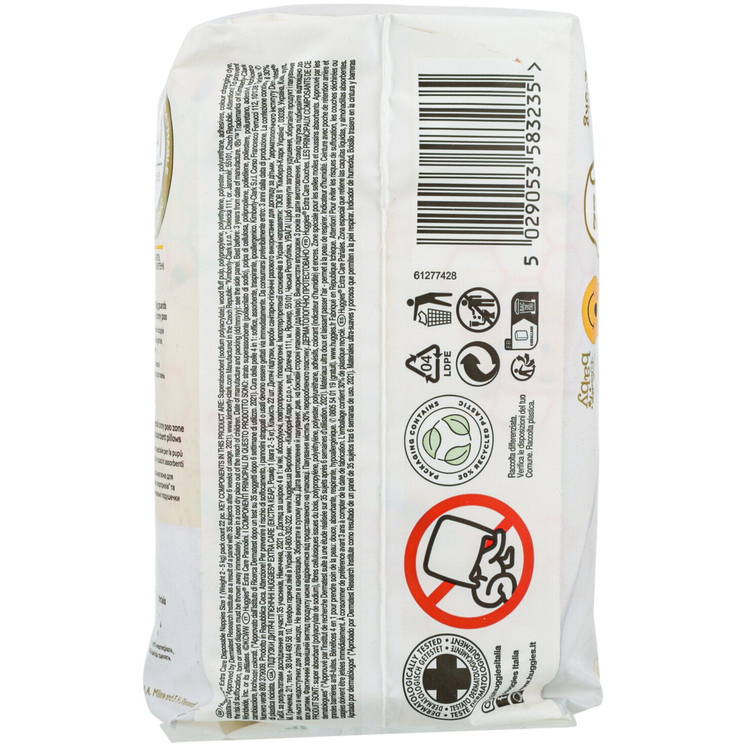 Huggies extra care Windeln Grösse 1