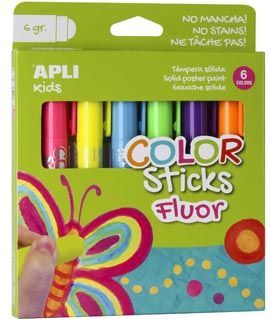 APLI KIDS VERF COLOR STICK FLUOR 6X
