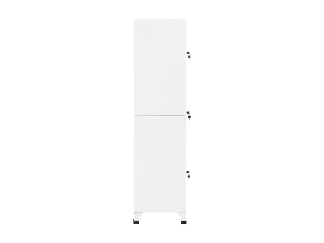 Armoire à casiers Blanc 38x45x180 cm Acier
