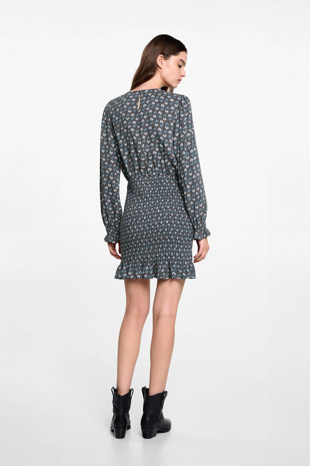 MANGO TEEN korte jurk grijs