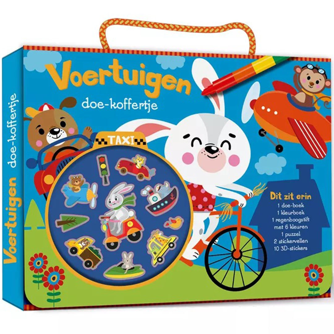 uitgeverij image books doe-koffertje - voertuigen