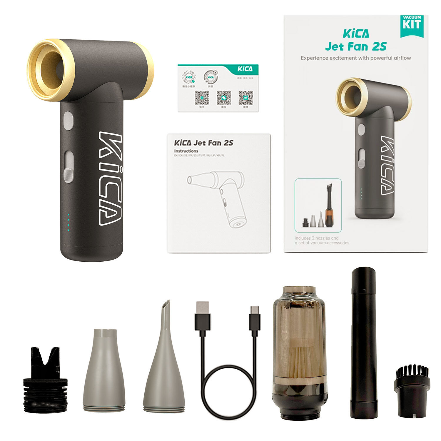 KiCA Jet Fan 2S Multifunktions Staubgebläse und -sauger