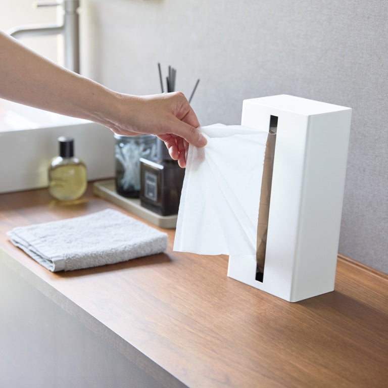Yamazaki Vertical Tissuebox - Tower - Wit
