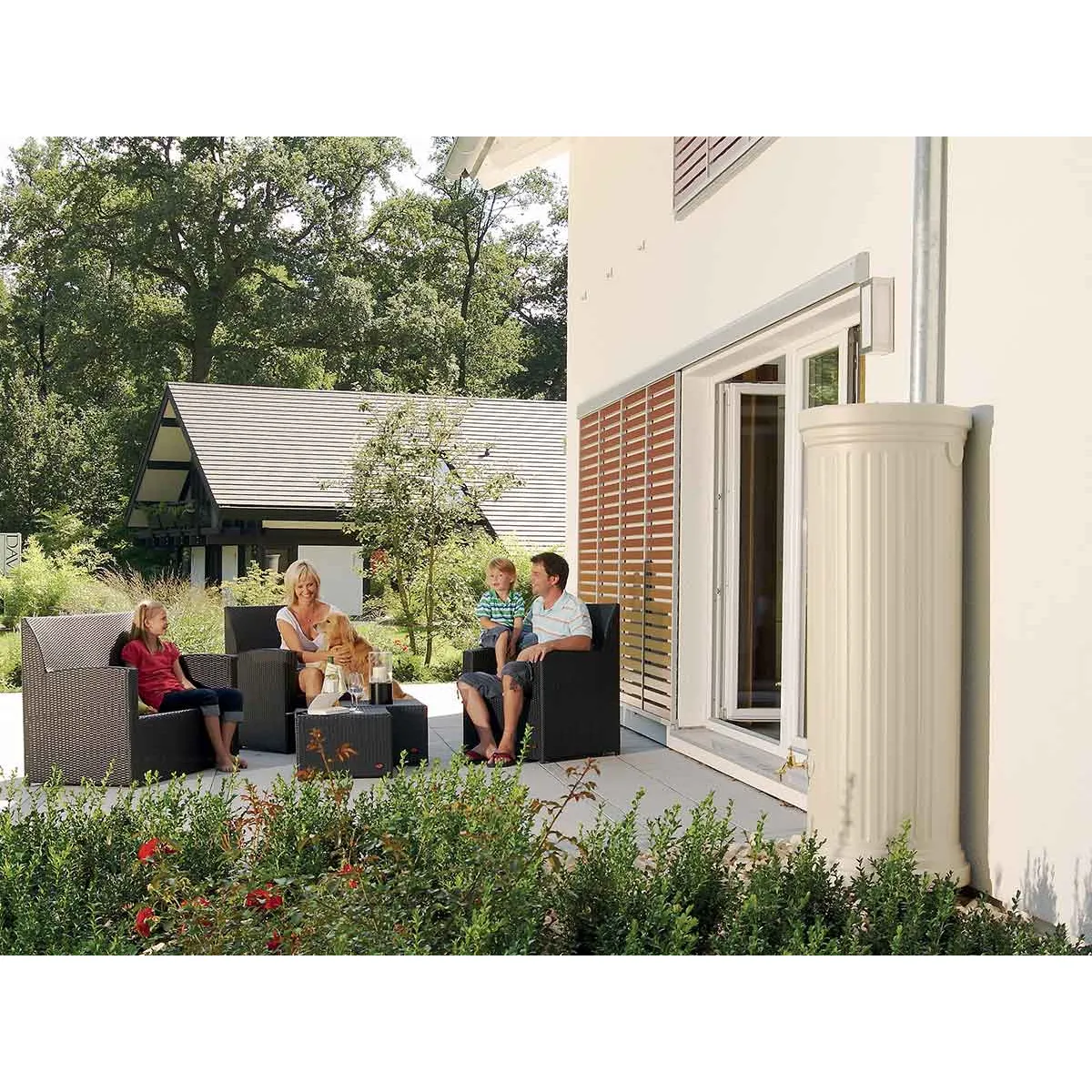 GRAF Kit colonne cylindrique sable 1000L