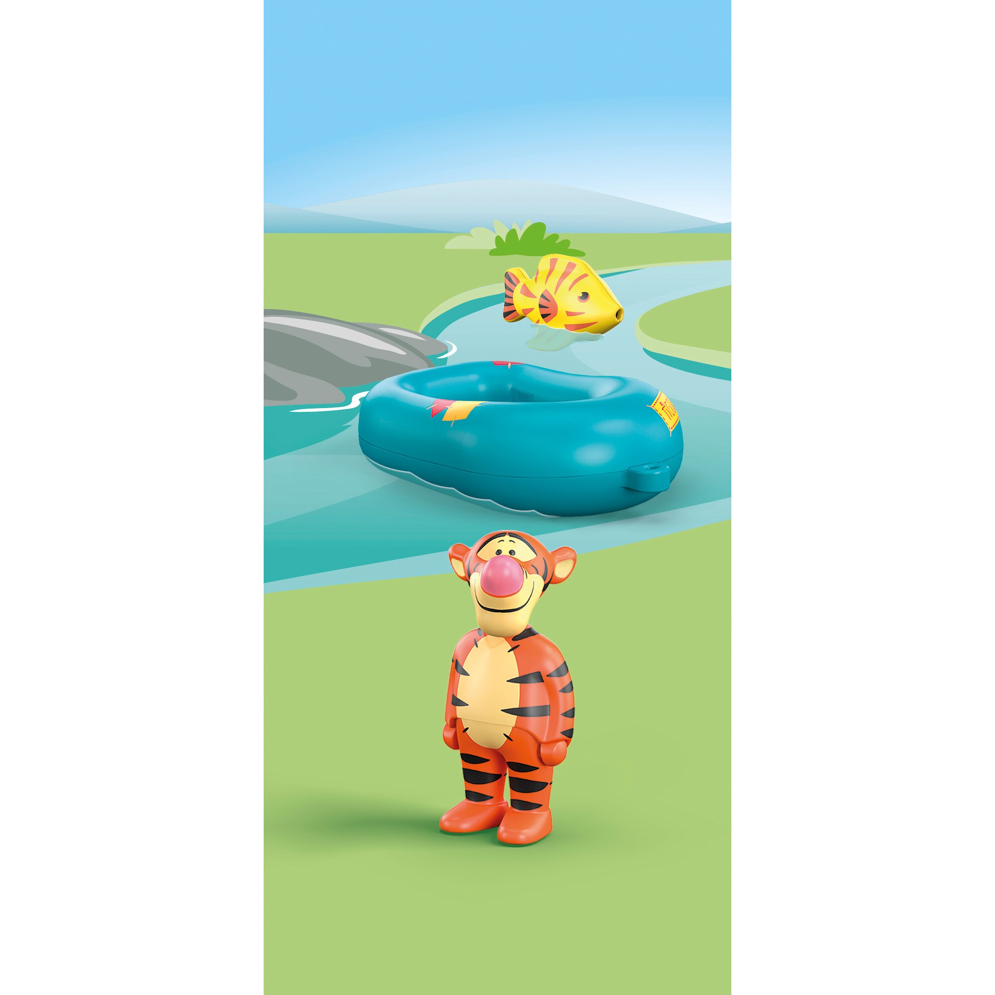 PLAYMOBIL Spielfigur Junior Aqua & Disney: Tiggers Schlauchbootfahrt