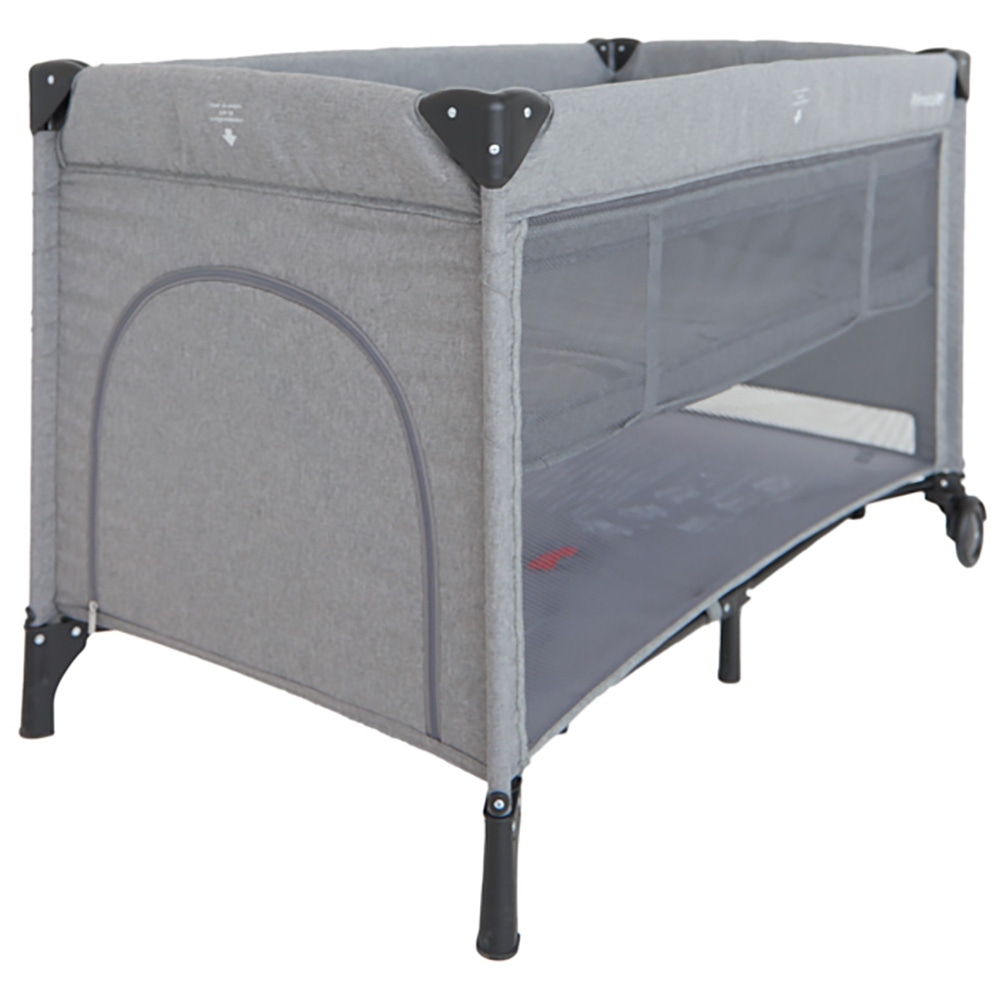 Prénatal campingbed Sinne Grey Melee Dark