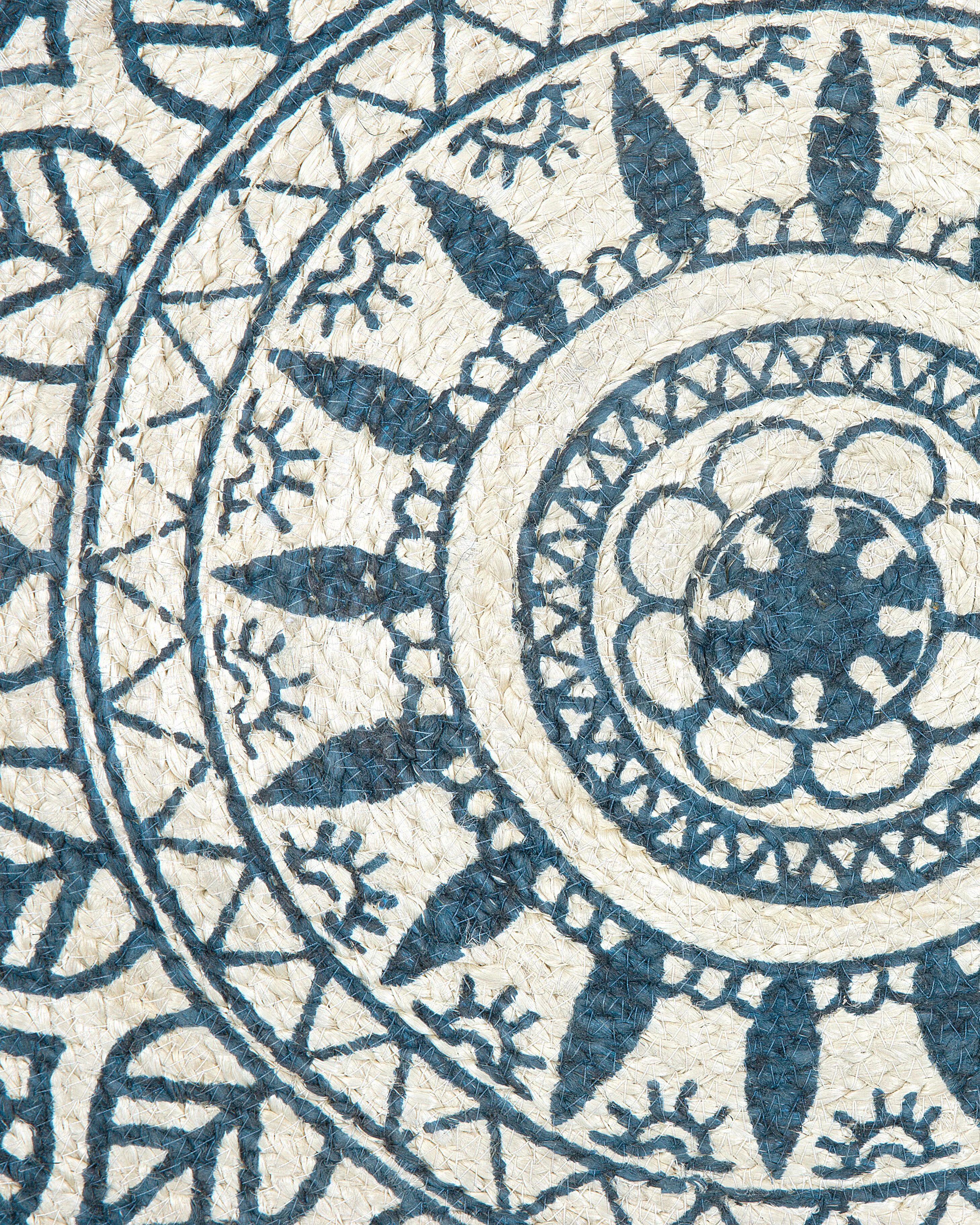 Vloerkleed ANADERE Blauw ø 120 cm Jute