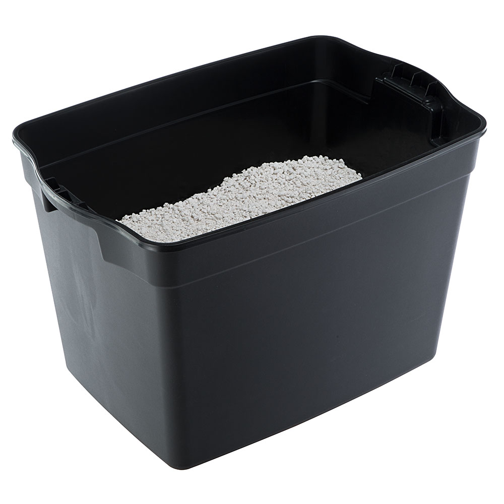 Ferplast bac à litière pour chat, toilettes couvertes pour chat, avec entrée supérieure, couvercle perforé, 38,8 x 57,5 xh 39 cm,