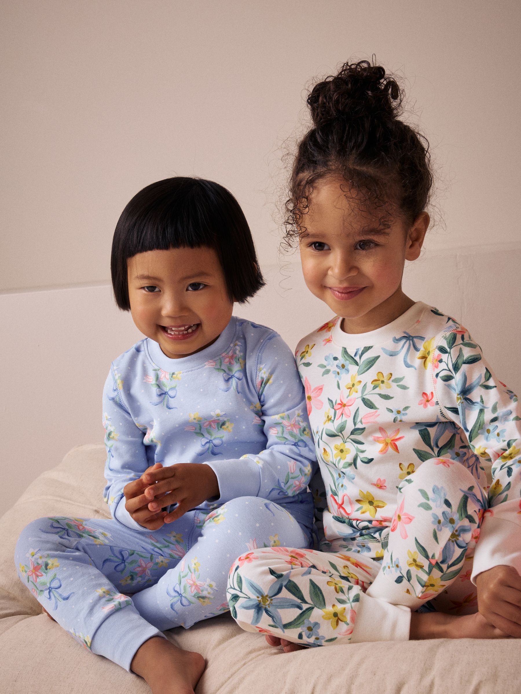 Roze/blauw - Verpakking van 3 knusse pyjama's (9 mnd-16 jr)