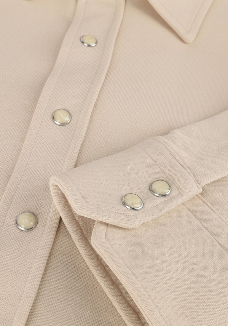 PROFUOMO beige profuomo casual overhemd overshirt wester