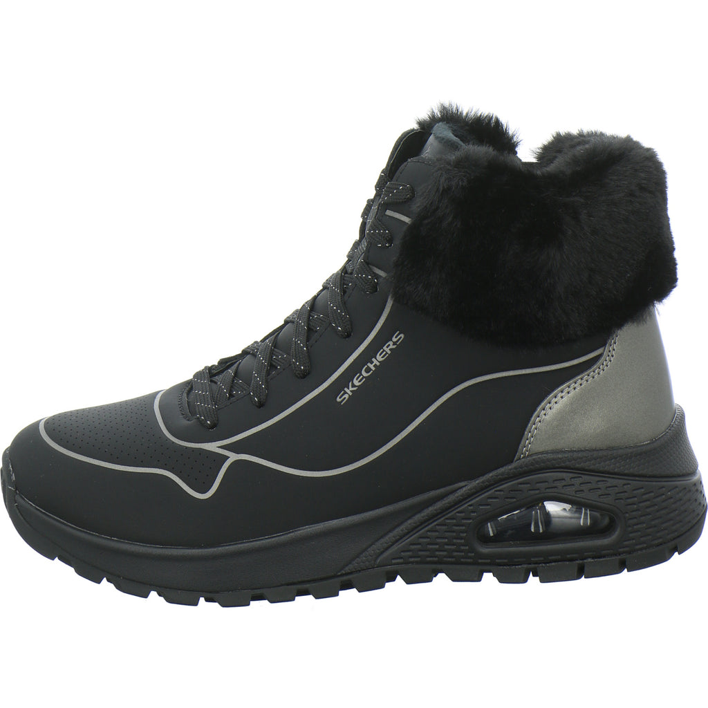 Skechers Stiefel Damen UNO Schwarz