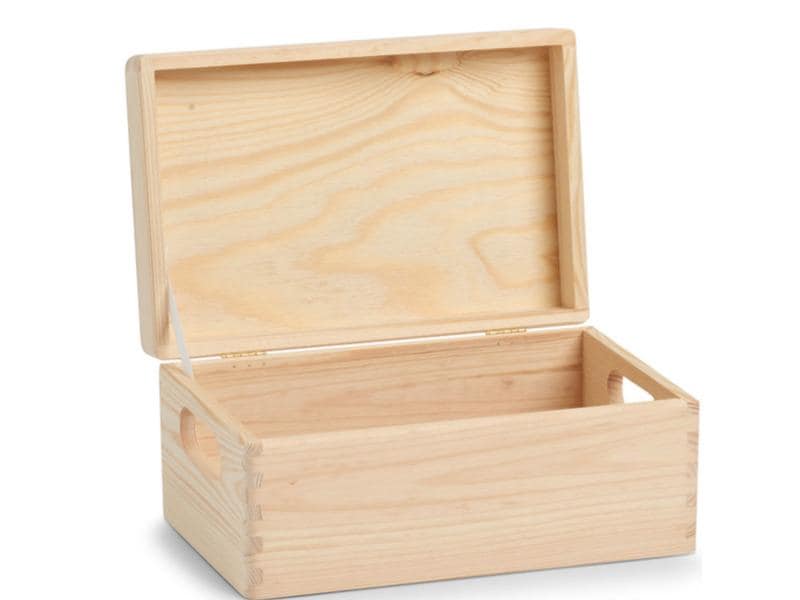Zeller Present Aufbewahrungskiste mit Deckel 30 x 14 cm, Na Allzweckkiste