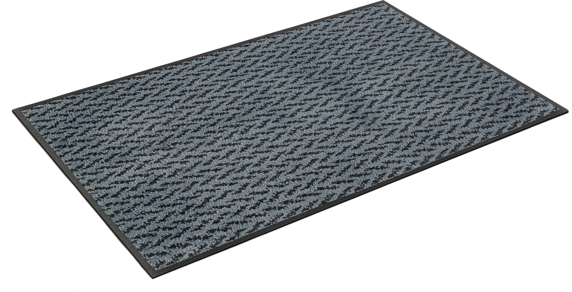 wash+dry by Kleen-Tex Fussmatte »Duo Denim« rechteckig 9 mm Höhe Schmutzfangmatte, rutschhemmend, In- und Outdoor geeignet, waschbar