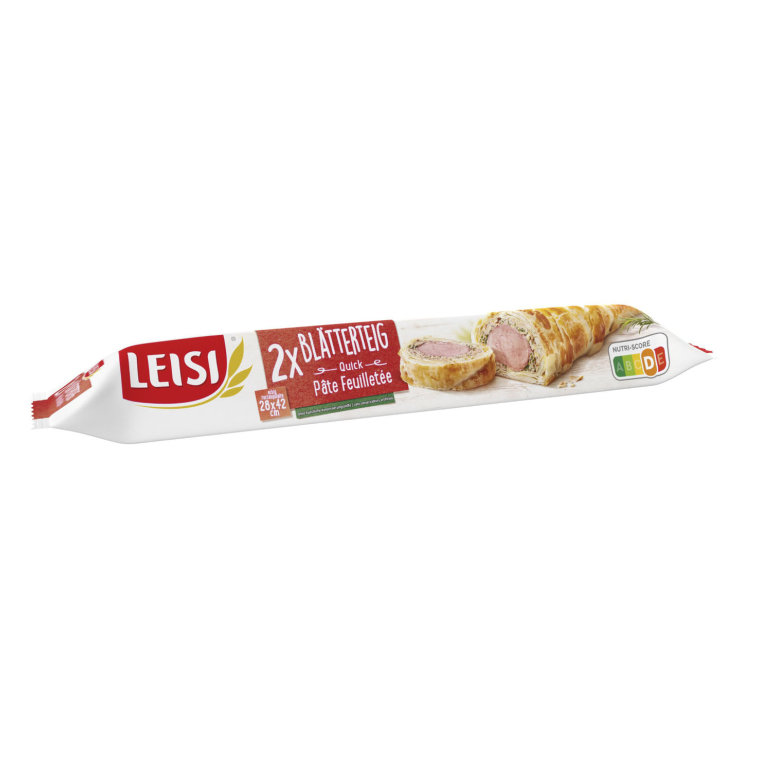 Leisi Blätterteig eckig ausgewallt 28x42cm -