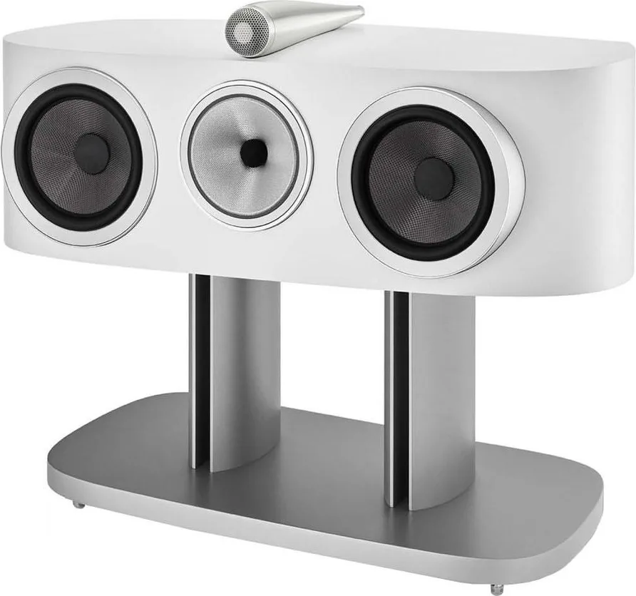 B&W Stand FS-HTM D4 Silver (la pièce) Pieds pour enceintes