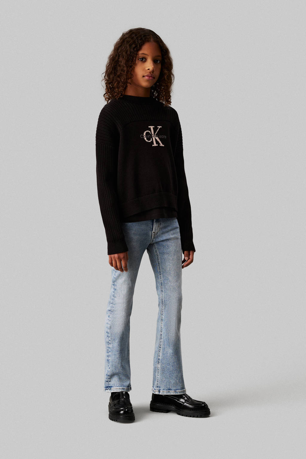 Calvin Klein flared jeans ocean blue stretch