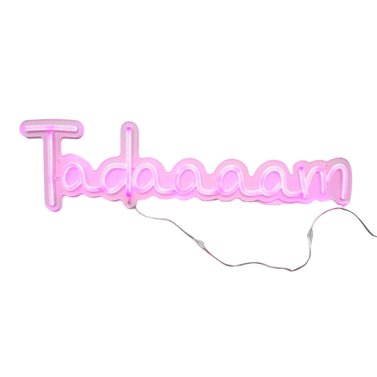 Lampe néon LED rose Tadaaaam Atelier jasmin
