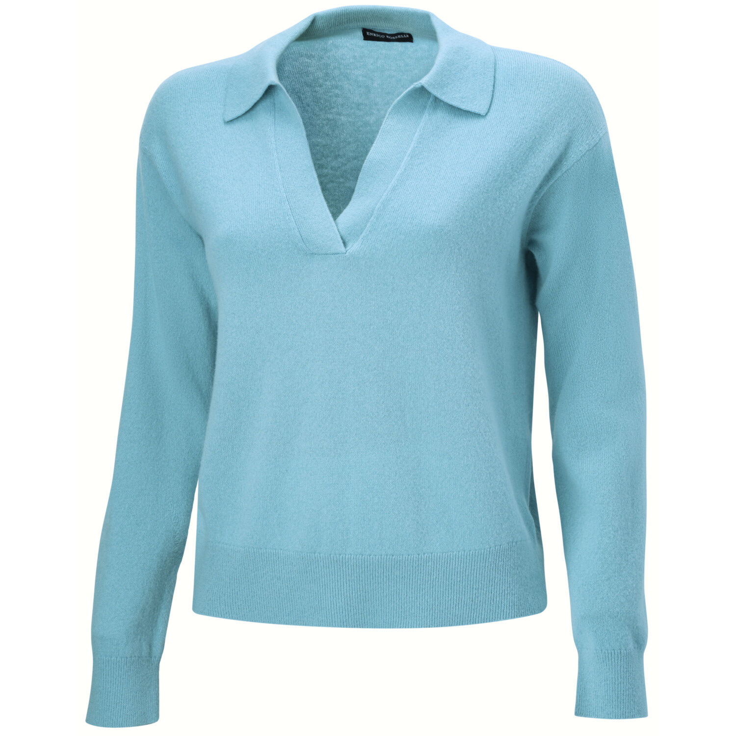 Damen Pullover mit Polokragen