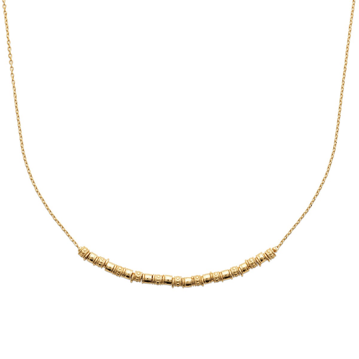 Collier Brillaxis perles plaqué or