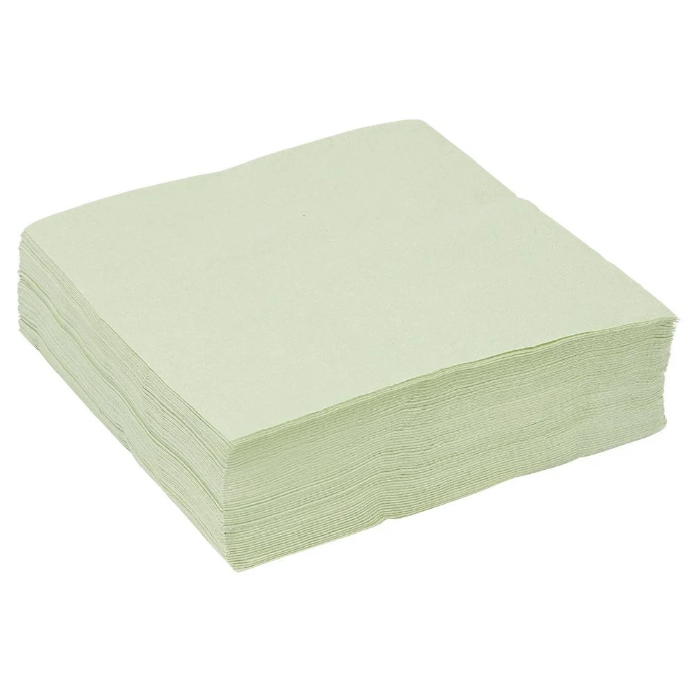 Serviette papier 33x33cm vert olive x50