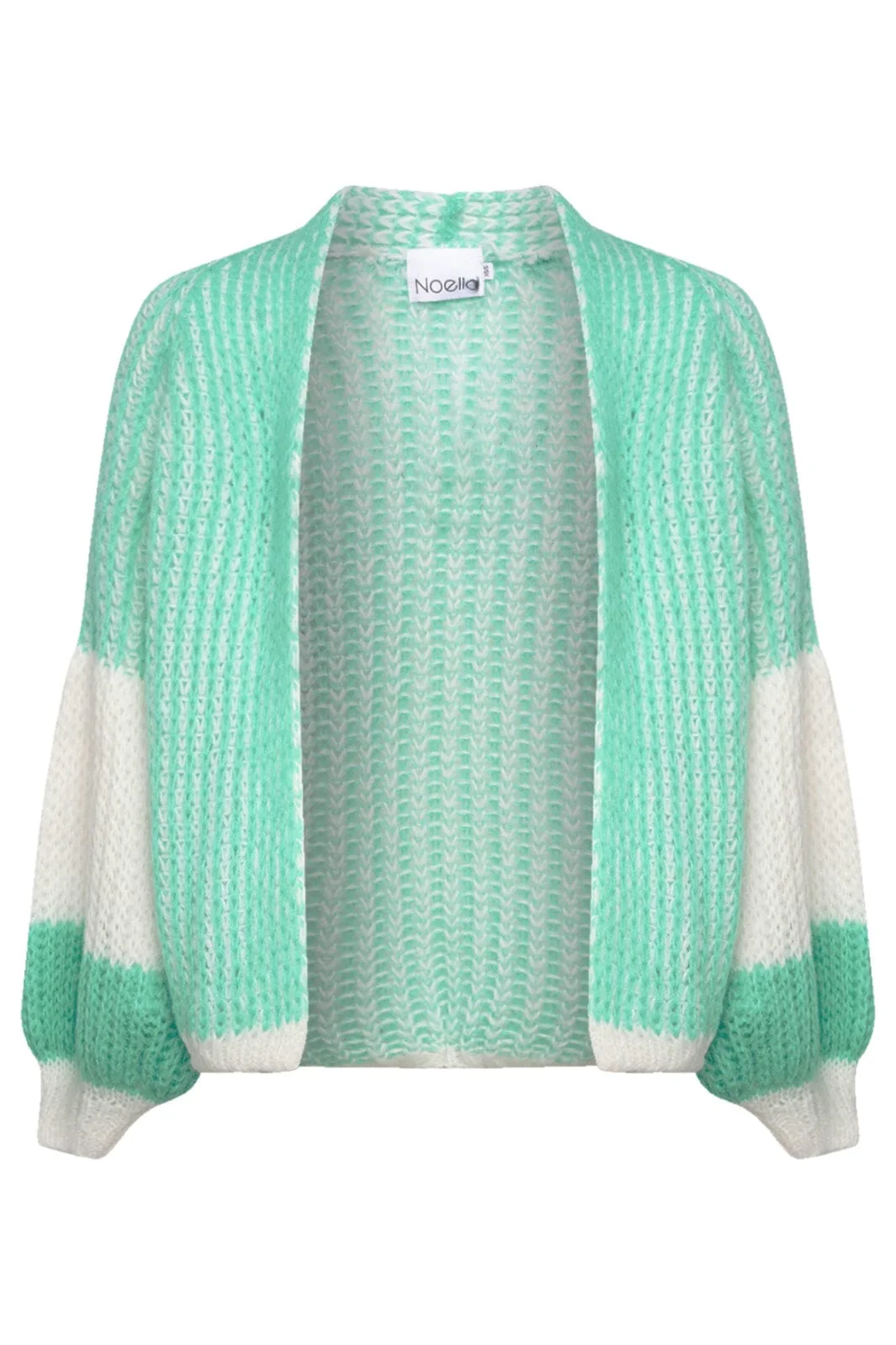 Noella Liana Knit Cardigan mint white