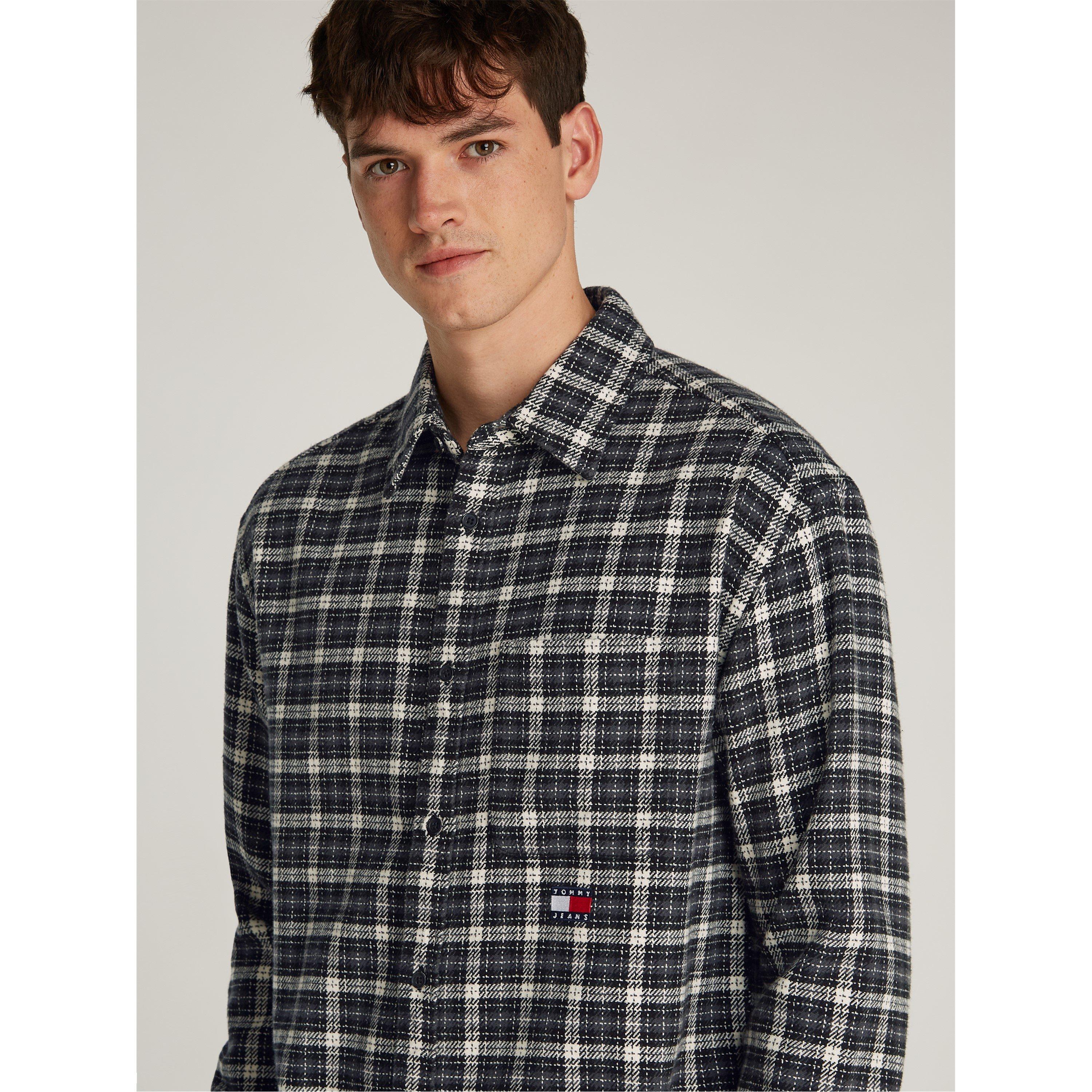 Tommy Jeans TJM BADGE FLANNEL SHIRT EXT