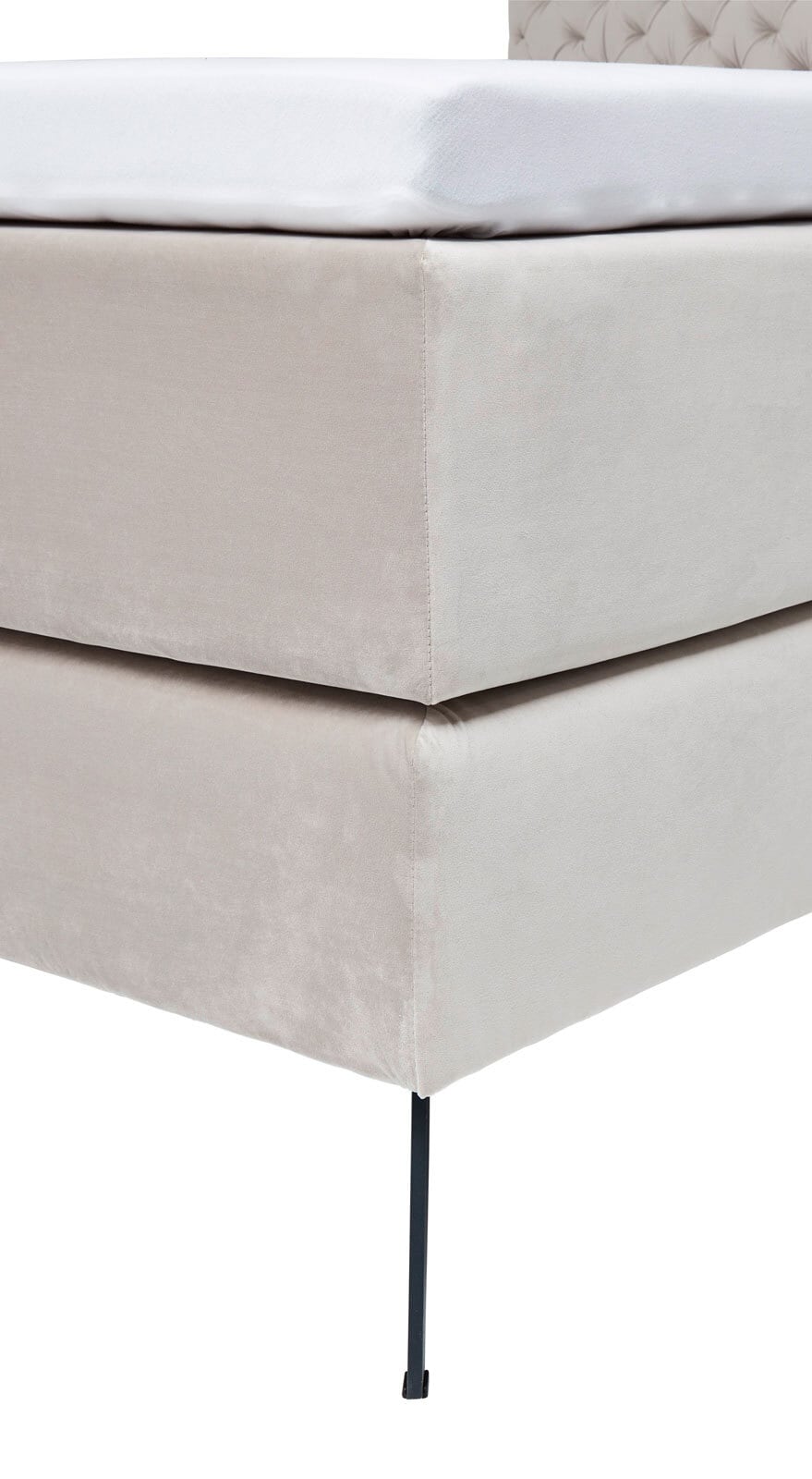 Boxspringbett LA MAISON 160 x 200 cm H2 beige