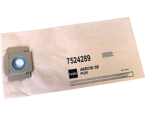 TASKI papieren stofzuigerzakken voor AERO 8/8 Plus en 15/15 Plus stofzuigers, 10 stuks