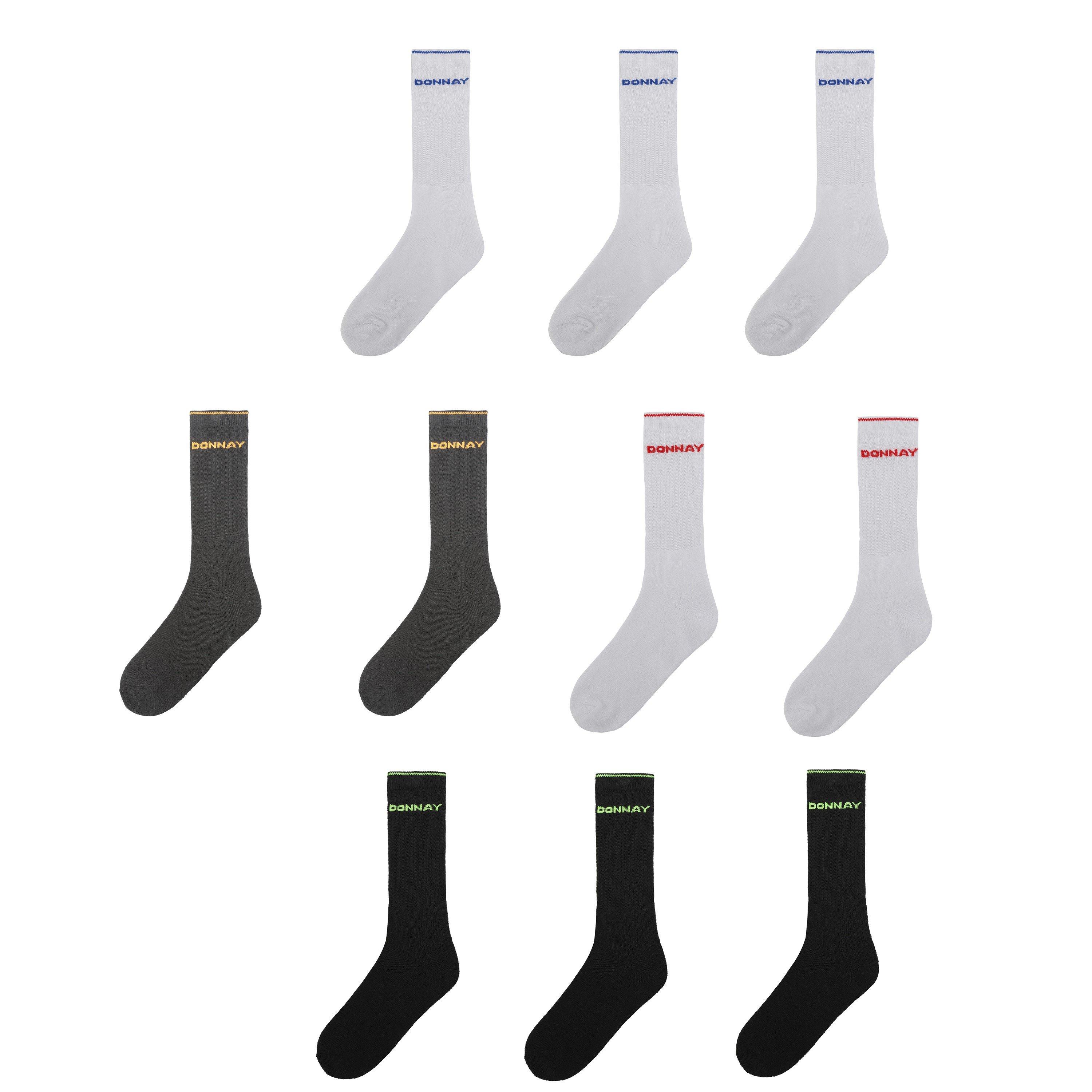 Donnay 10 Pack Crew Socks Plus Size