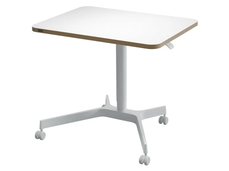 Leitz Ergo hæve-sænke skrivebord med hjul 60x80 cm hvid