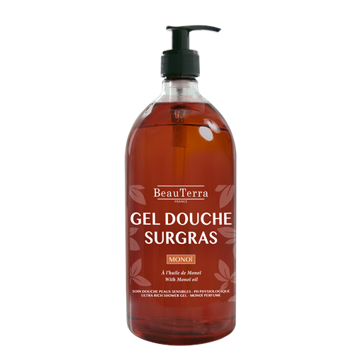 Beau Terra Ultra Rich Shower Gel, Monoi, 1000 ml