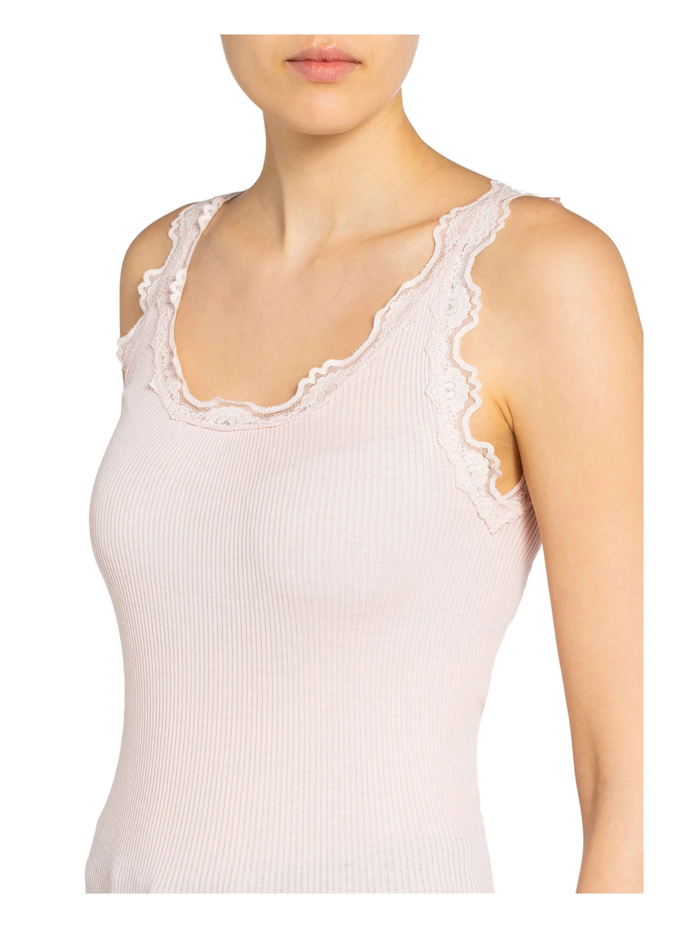 rosemunde Seidentop BABETTE mit Spitze