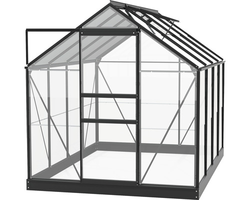 Vitavia Planet 5000 kas, enkelvoudig veiligheidsglas 3 mm, 195 x 257 cm, zwart
