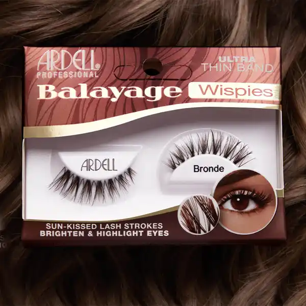 Balayage Wispies Bronde Wimpern
