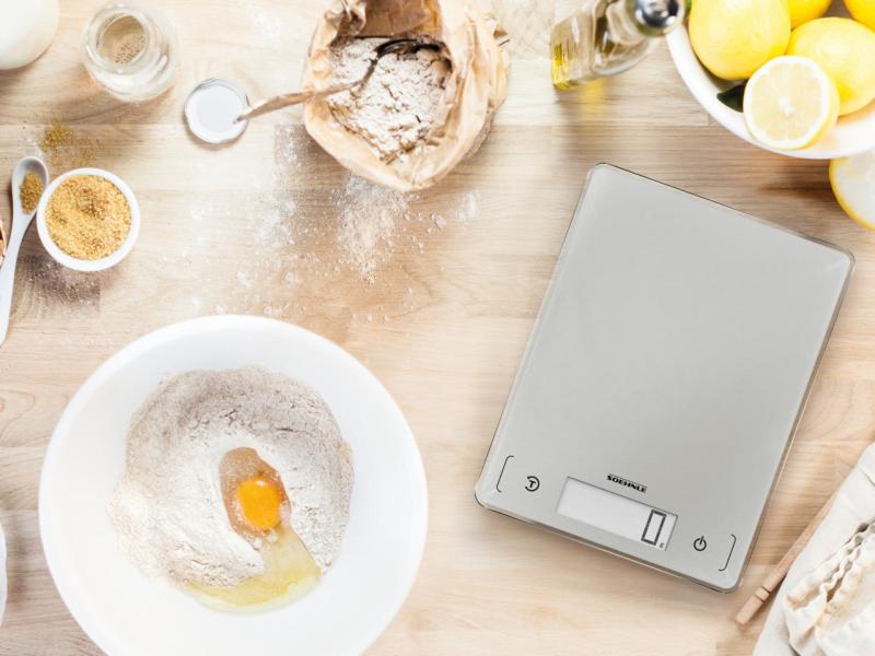 Soehnle Küchenwaage Page Comfort 300 Slim Grau Flache Küchenwaage