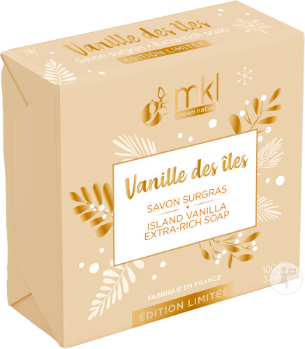 MKL Green Nature Savon De Marseille Vanille Des Îles Édition Limitée 100g