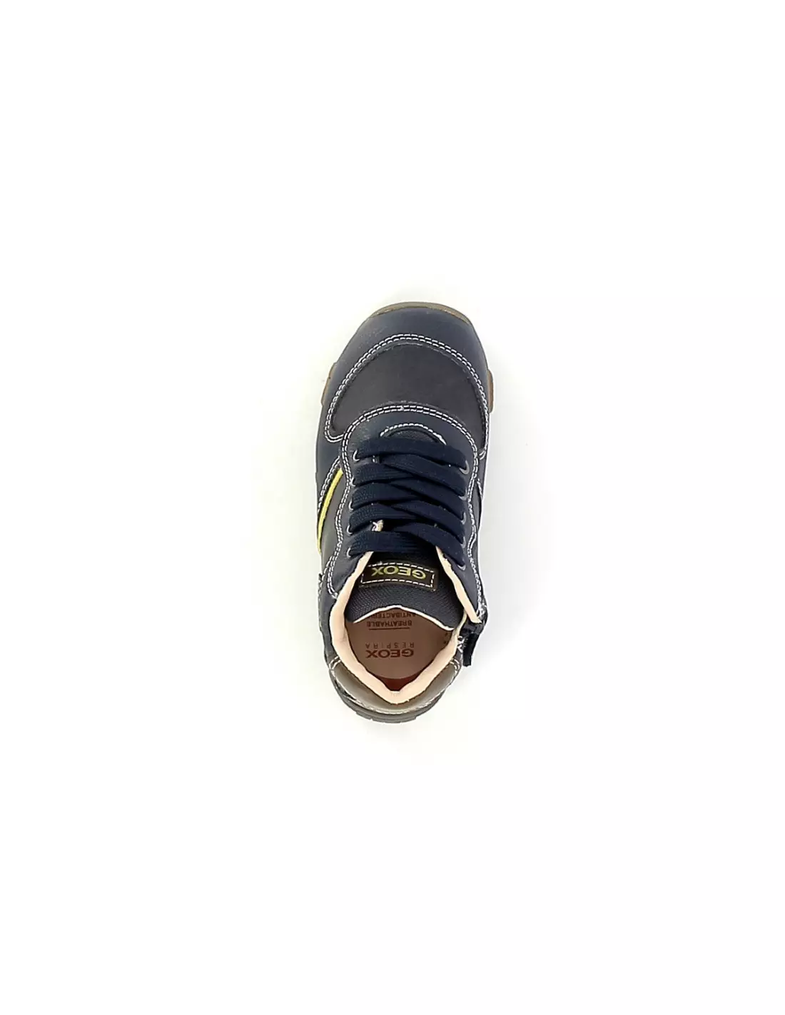 GEOX BALU - Baskets NavyBrownCotto
