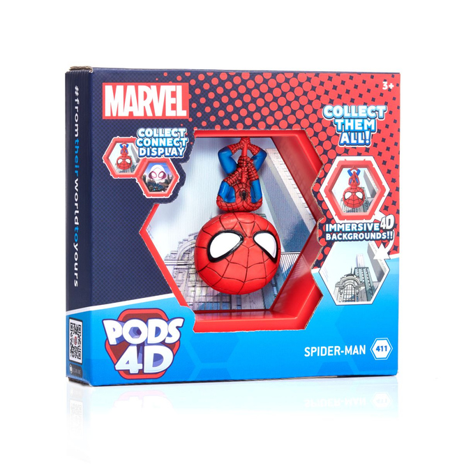 PODS 4D - Spider-Man - Sammelfigur Spider-Man - ca. 10cm