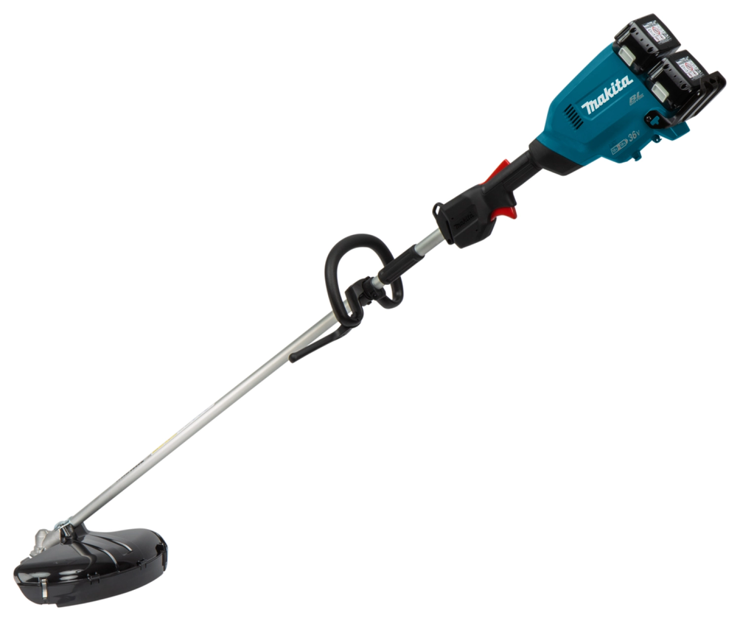 Makita DUR369LPT2 2x18V Li-Ion accu bosmaaier set (2x 5,0Ah) - D-greep - 430mm