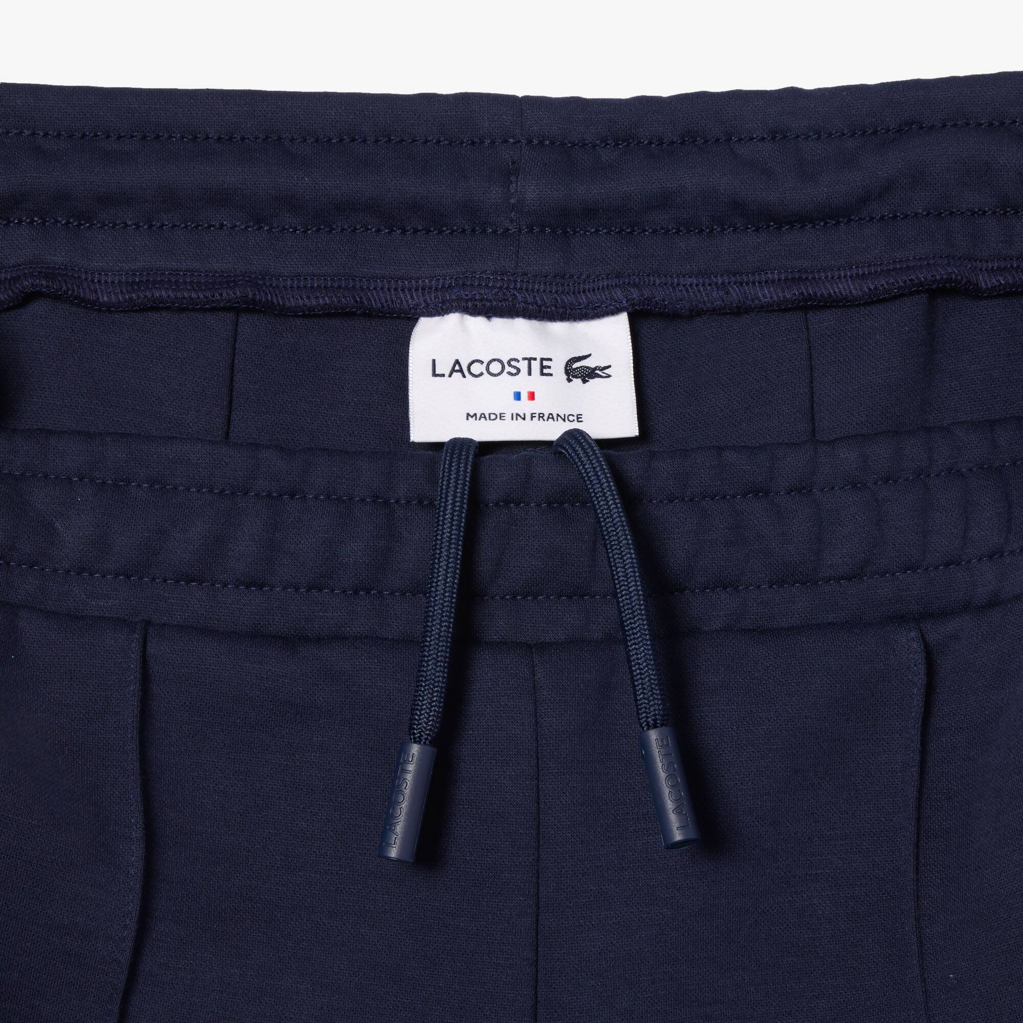 Pantalon Paris fabriqué en France avec bandes tricotées Pantalons de survêtement - Bleu - Lacoste - Femme