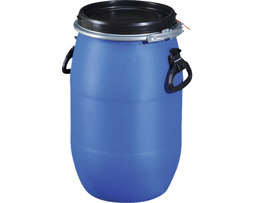 30L blauwe kunststof dekseltrommel